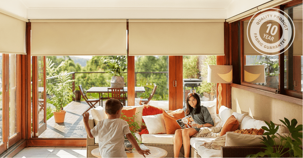 Uniline Dawn Natural Blockout Roller Blinds - EZ BLINDS