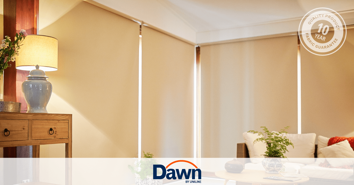 Uniline Dawn Natural Blockout Roller Blinds - EZ BLINDS