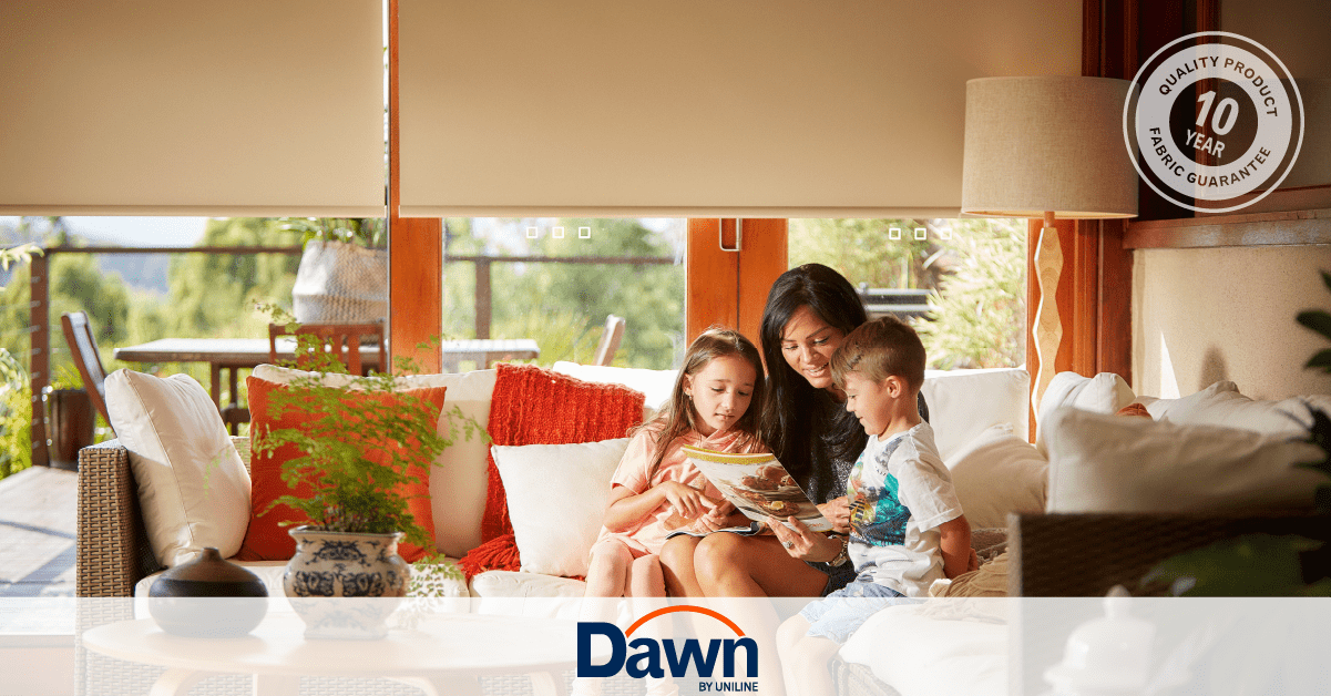Uniline Dawn Natural Blockout Roller Blinds - EZ BLINDS