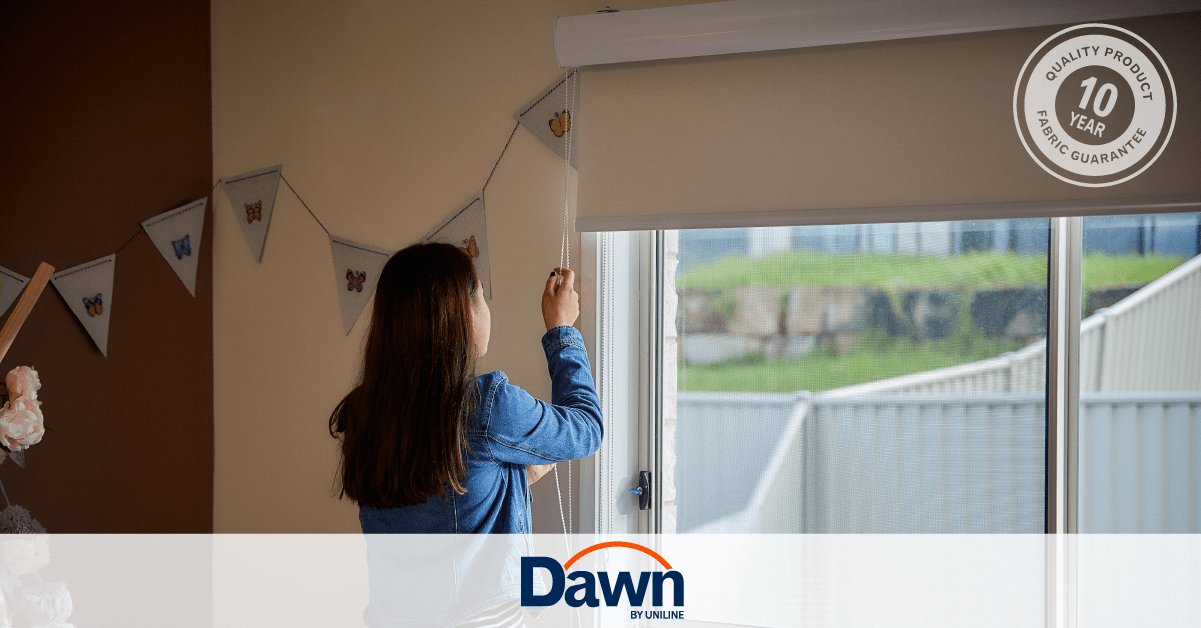 Uniline Dawn Natural Blockout Roller Blinds - EZ BLINDS