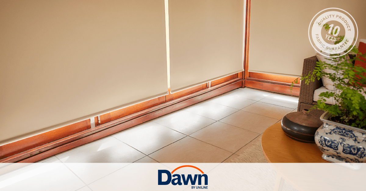 Uniline Dawn Natural Blockout Roller Blinds - EZ BLINDS
