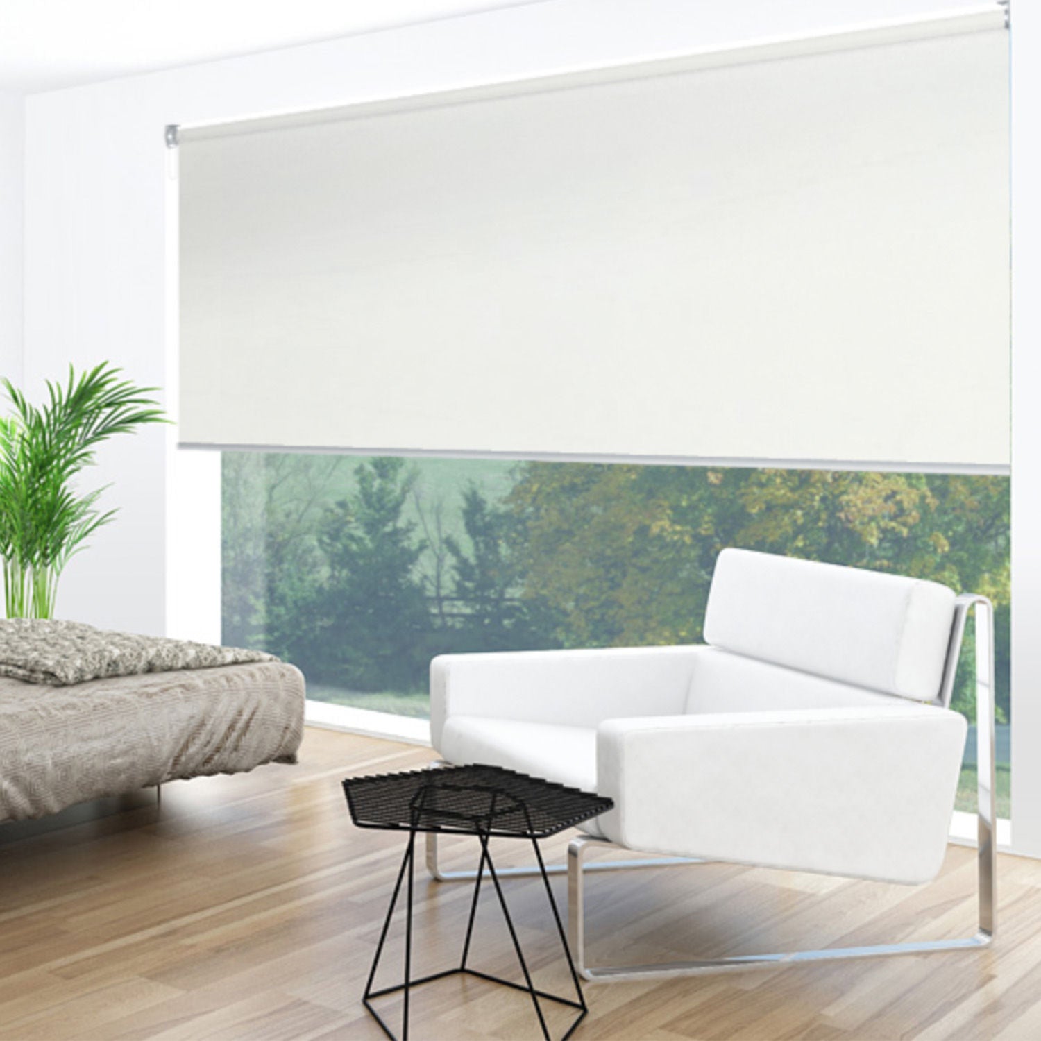 Uniline Sirocco Artic Light Filtering Roller Blinds - EZ BLINDS