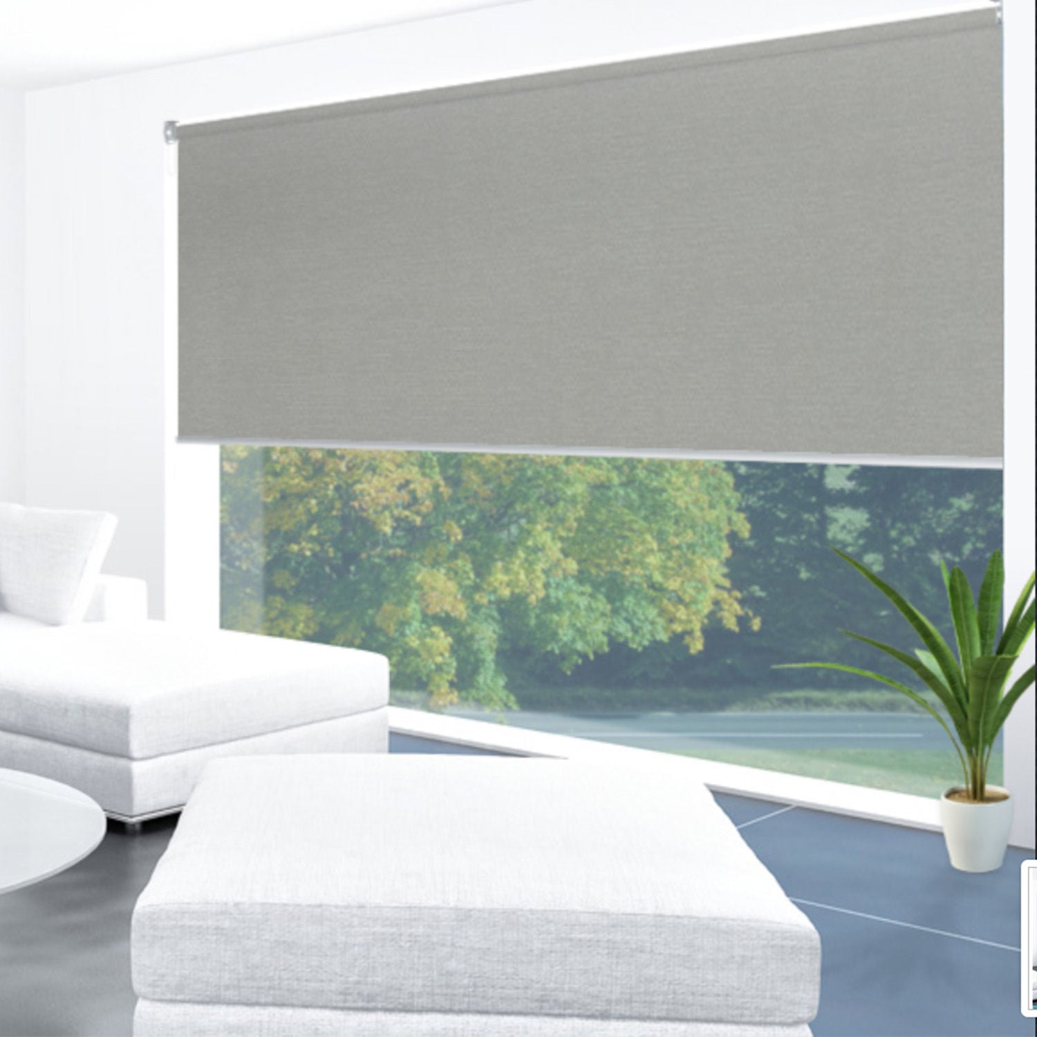 Uniline Tapestry Concrete Blockout Roller Blinds - EZ BLINDS