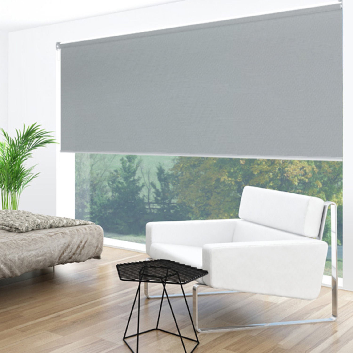 Uniline Sirocco Flint Blockout Roller Blinds - EZ BLINDS