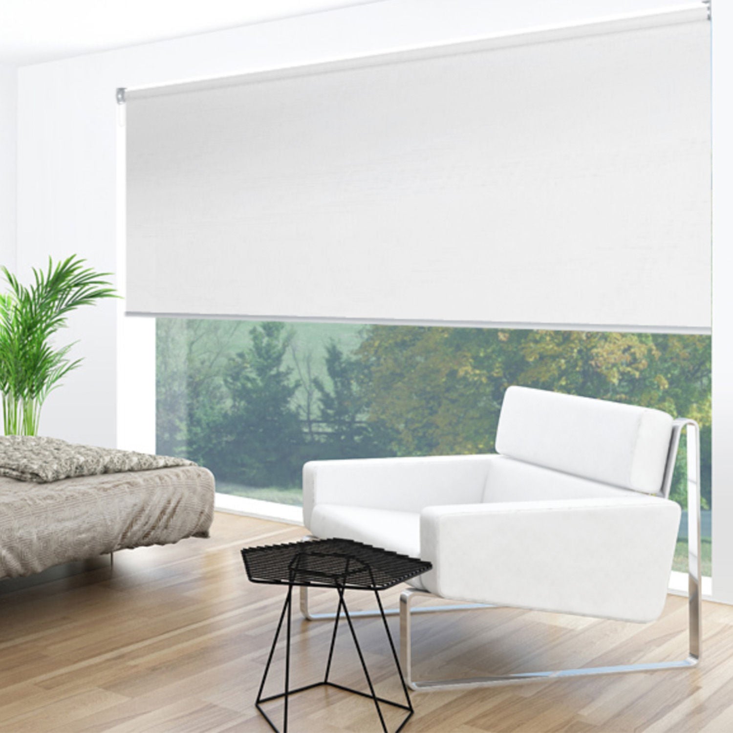 Uniline Sirocco Glacier Blockout Roller Blinds - EZ BLINDS