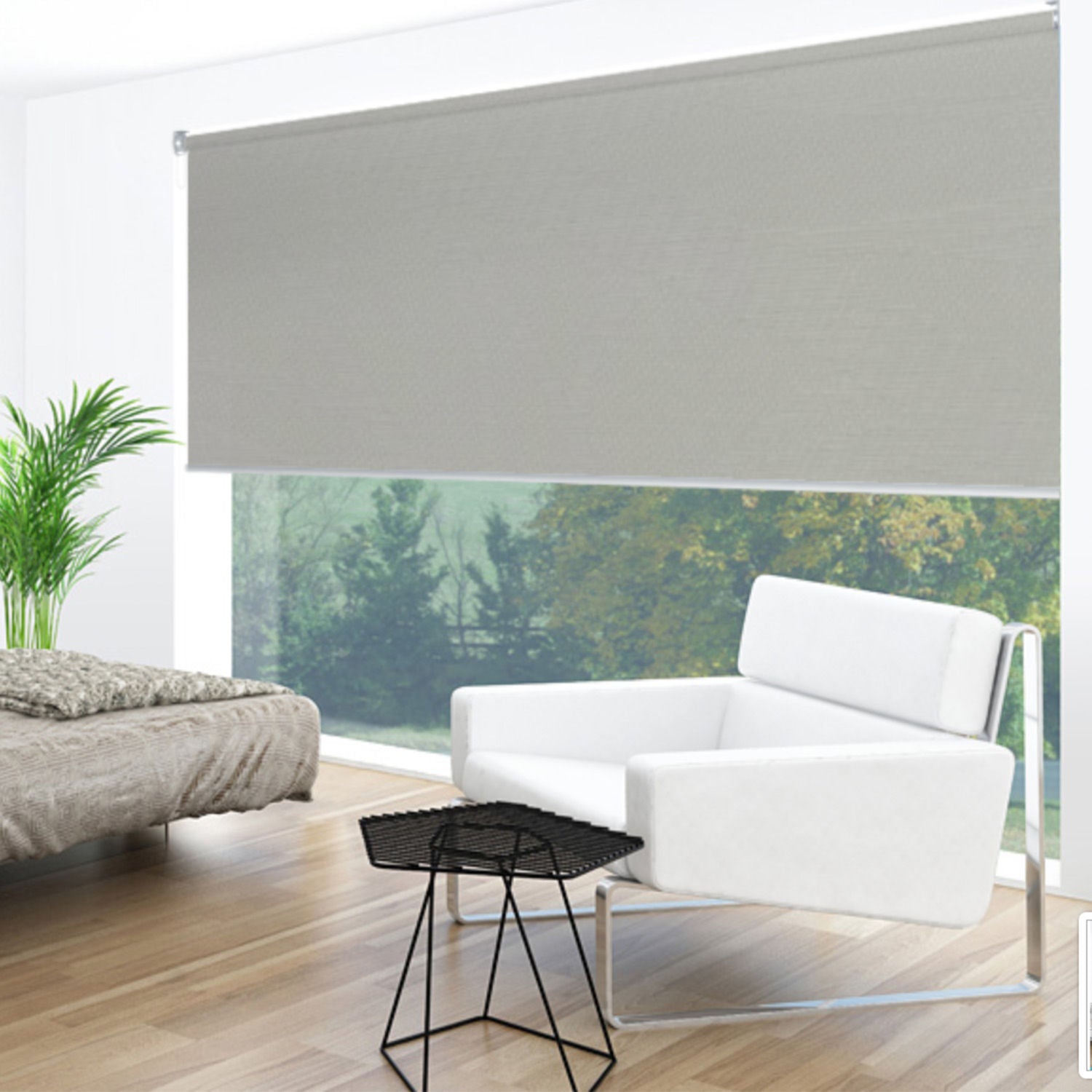 Uniline Dawn Misty Blockout Roller Blinds - EZ BLINDS