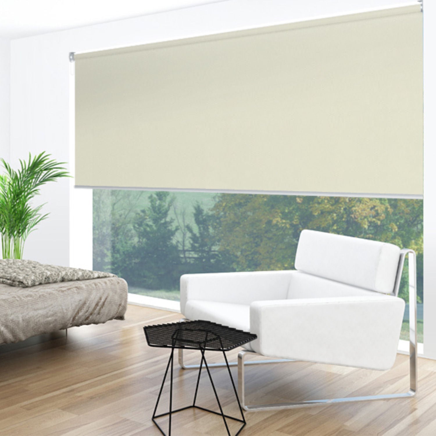 Uniline Dawn Natural Blockout Roller Blinds - EZ BLINDS