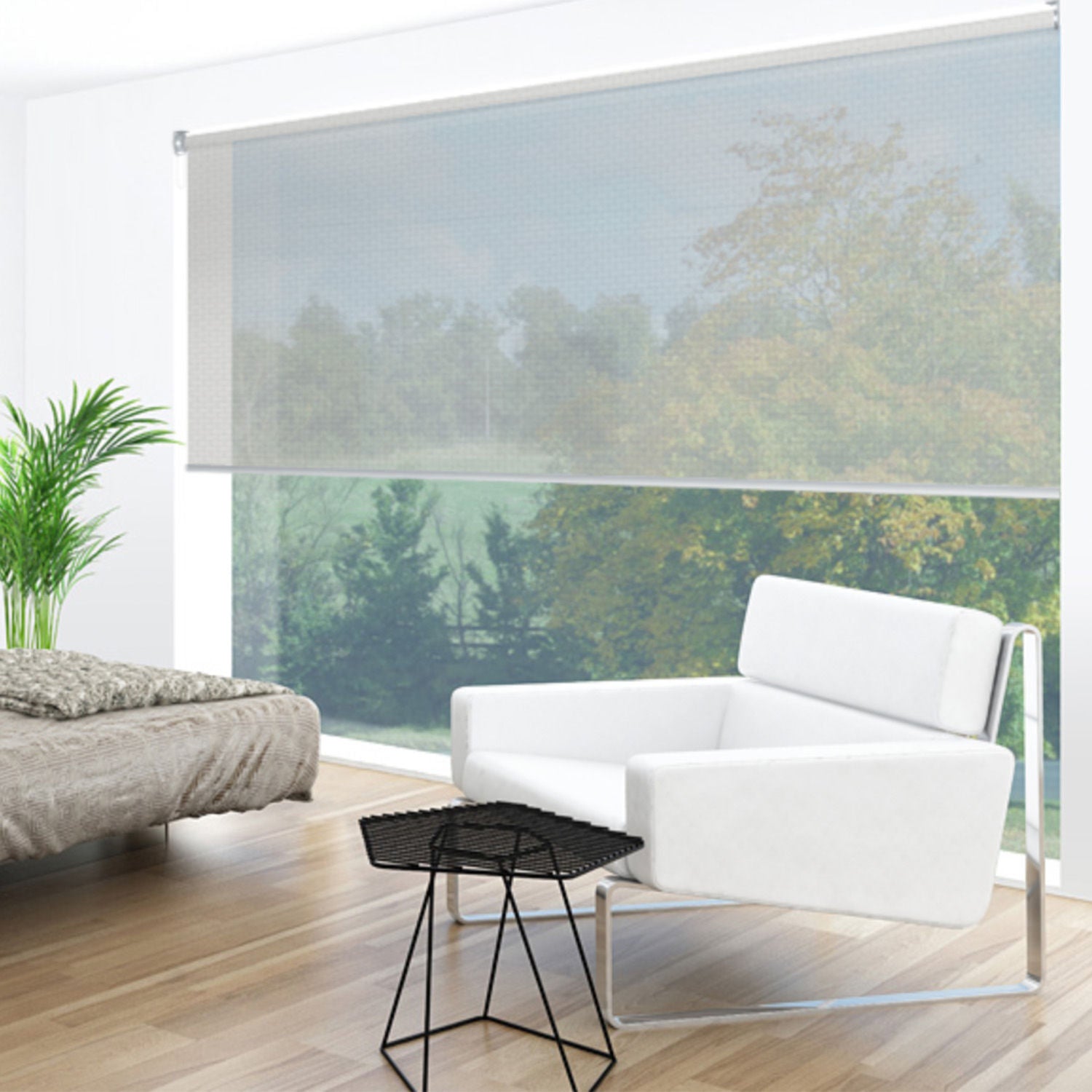 Uniline Uniview Mist Sunscreen Roller Blinds - EZ BLINDS