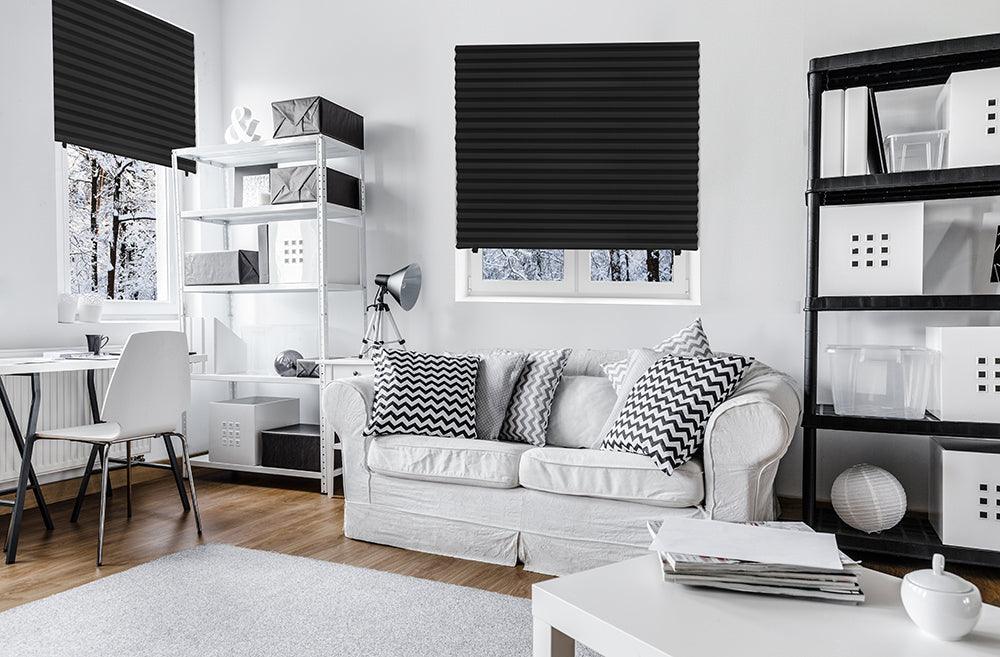 Redi Shade Temporary Blockout Shade in Black - 120x227cm (4 Blinds Per ...