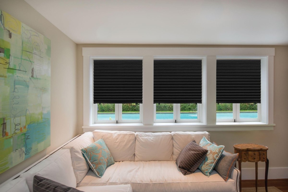 Redi Shade Temporary Blockout Shade in Black - 120x227cm (4 Blinds Per Pack) - EZ BLINDS