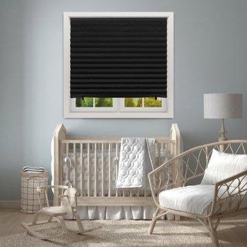 Redi Shade Temporary Blockout Shade in Black (4 Blinds Per Pack) - EZ BLINDS