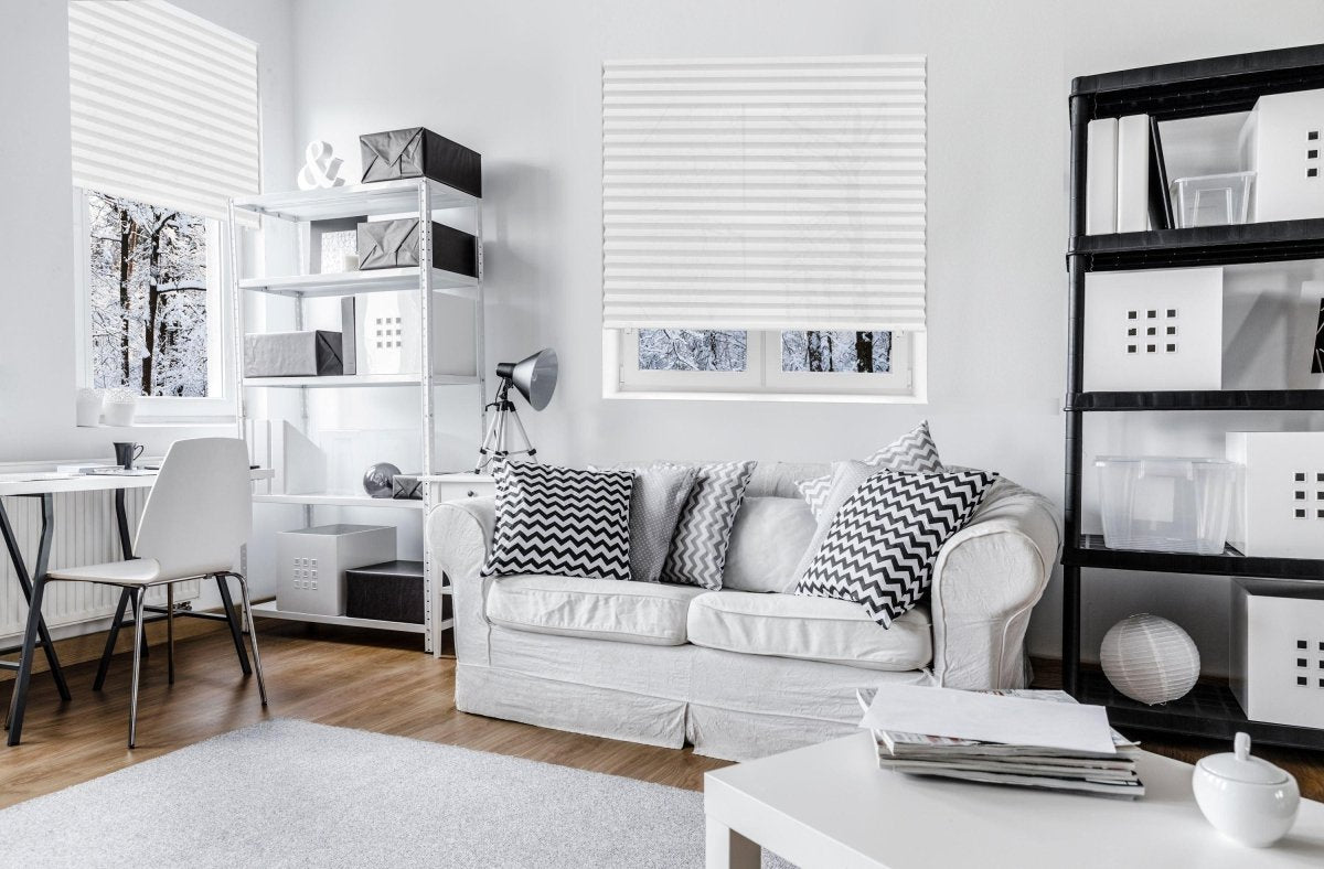 Redi Shade Temporary Light Filtering Shade in White - 91x227cm (4 Blinds Per Pack) - EZ BLINDS